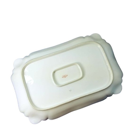 Haviland Serving Platter Tray Dish JW Boteler and Son Scalloped Edge Florals 18" - Picture 8 of 9